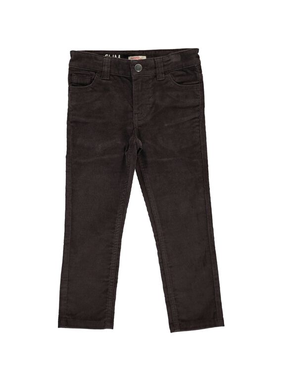 Boys' velour slim fit trousers DOJOPAVEL10 / 18W902J6D2B816
