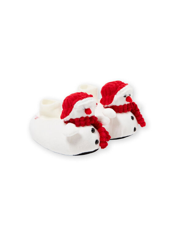 Schneemann weiß 3D Booties für Jungen und Mädchen GGBOOTNEIG / 19WK36Z2PTD000