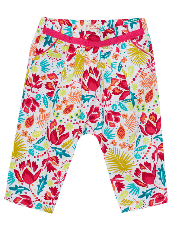 Bedruckte Baby-Hose für Mädchen JIBOPAN / 20SG09H1PAN000