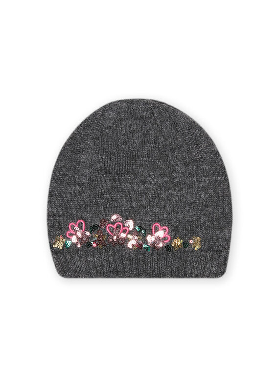 Kind Mädchen Strickmütze mit ausgefallenen Pailletten MYACHICBON / 21WI0167BON944