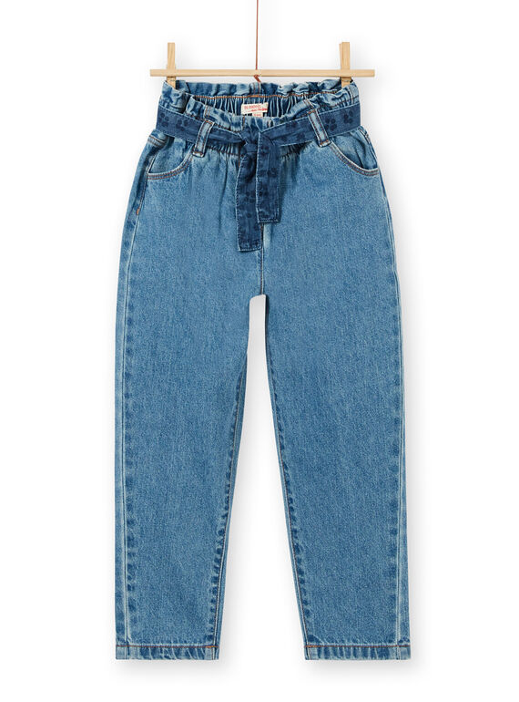 Jeanspapiertasche und blauer Baumwollgürtel LABLEJEAN / 21S901J1JEAP274