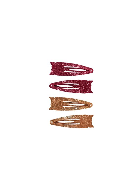 Set of girls' hair slides DYAPINCLIC1 / 18WI01P1BRT099