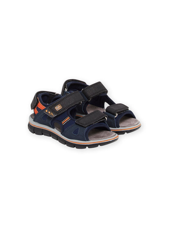 Marineblaue Sandalen Kind Junge NOSANDLEON / 22KK3647D0E070