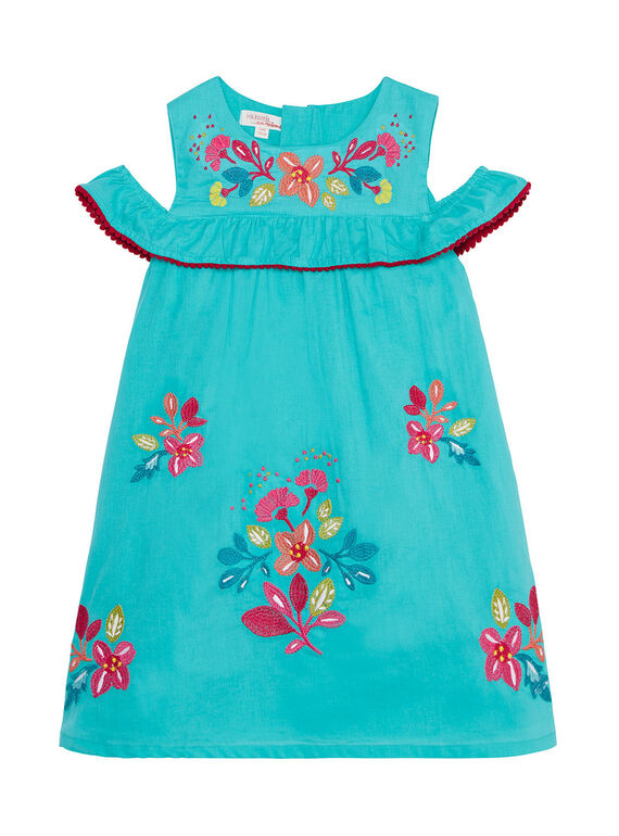 Mit Blumen besticktes Kleid JABOROB2 / 20S901H2ROB209