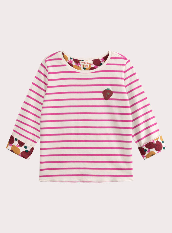 Umkehrbares T-Shirt für Mädchen  VAKOTEE2 / 24W90132TML114