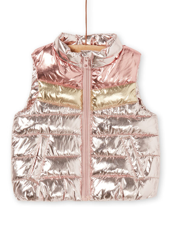 Kupfer rosa Jacke Baby Mädchen LIROSDOUNEX / 21SG09R1D3EK007