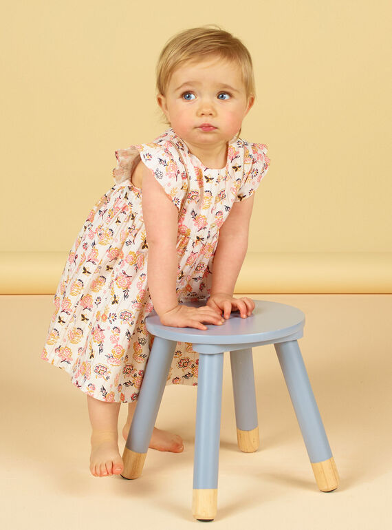 Baby Mädchen floral Kleid LIPOEROB2 / 21SG09Y3ROB001