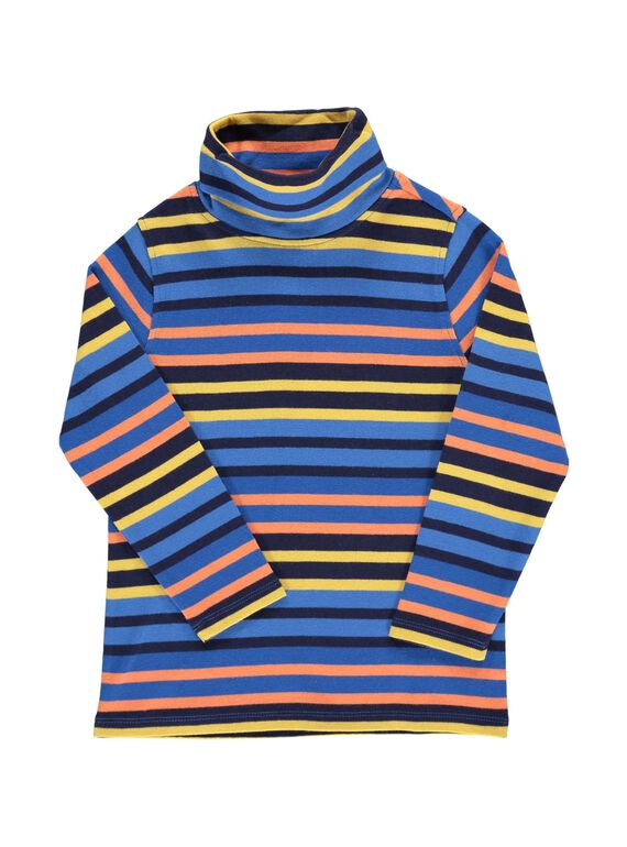 Boys' striped polo neck DOBLESOUP / 18W90291SPL099
