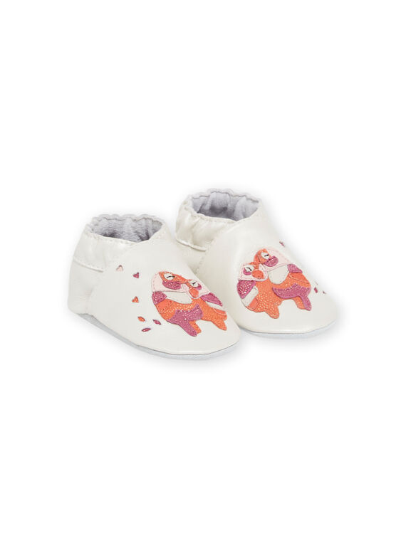 Baby Mädchen weiße Vogel-Schuhe NICHOSBIRDS / 22KK3721D3S000