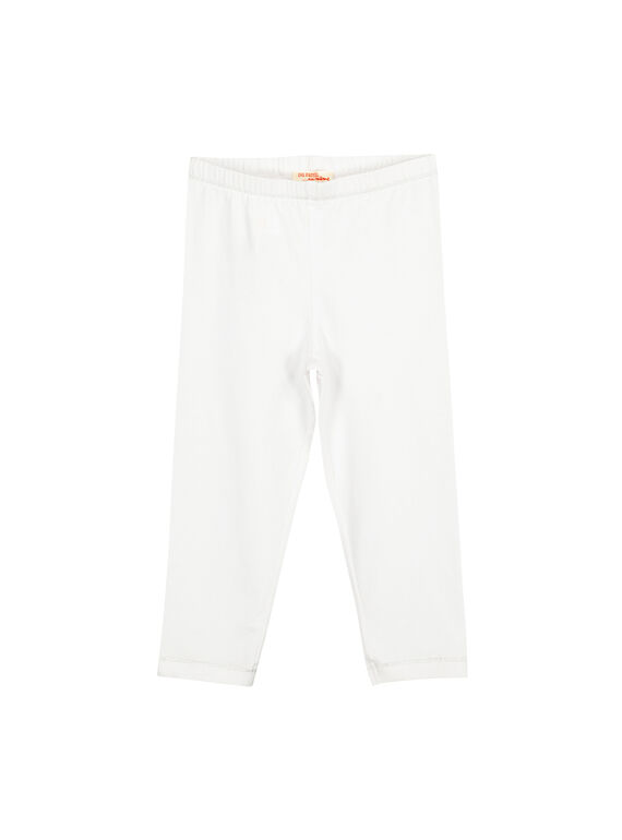 Weiße Leggings für Mädchen FYAJOLEG7 / 19SI01G1D26000
