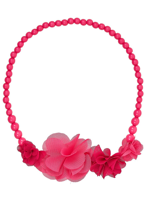 Perlenhalskette + Blumen in der Mitte vorne JYAWECOU / 20SI0191CLI304