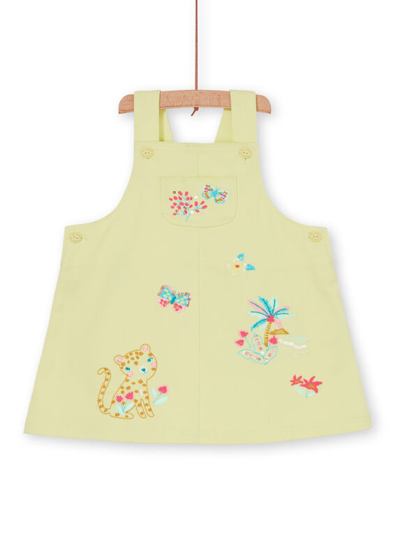 Baby Mädchen gelb Latzhose Kleid LIVERROB2 / 21SG09Q3ROB108