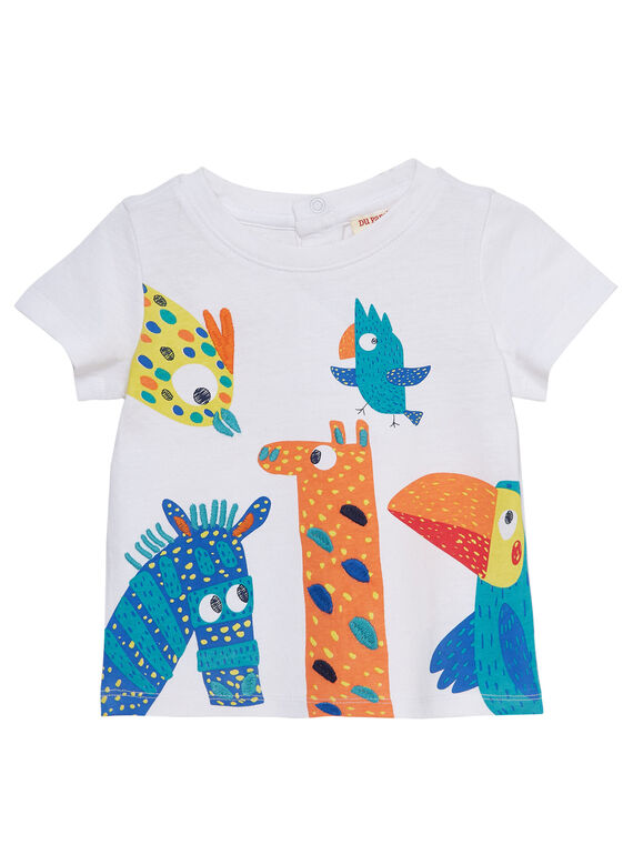 Weißes kurzärmeliges T-Shirt JUMARTI1 / 20SG10P2TMC000