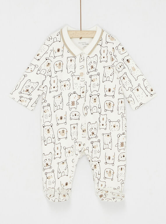 Off-white Strampler mit Bärenmuster SOU1GRE2 / 23WF0411GREA001