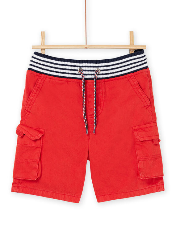Rote Bermuda-Shorts ROPOPBER3 / 23S902X3BER502
