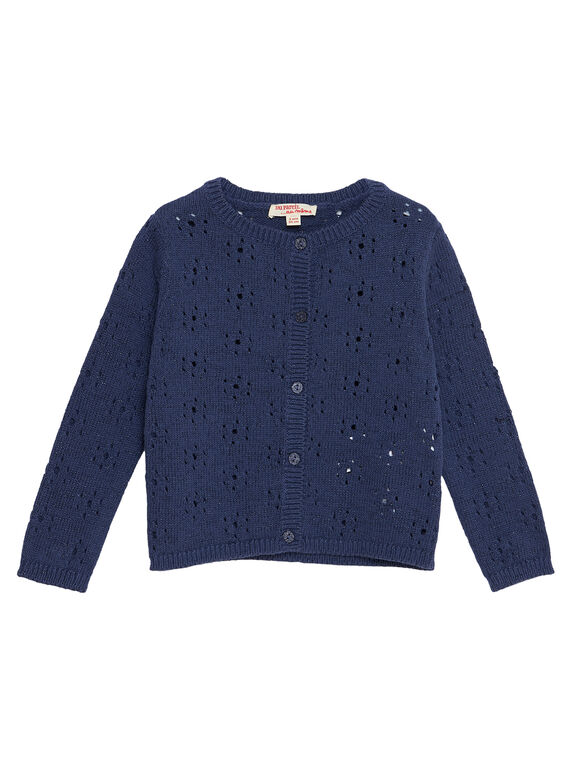 Blaue Strickjacke JATROCAR1 / 20S901F2CARC233