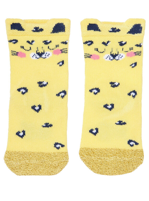 Gelbe Babysocken für Mädchen JYITROCHO / 20SI09F1SOQ102