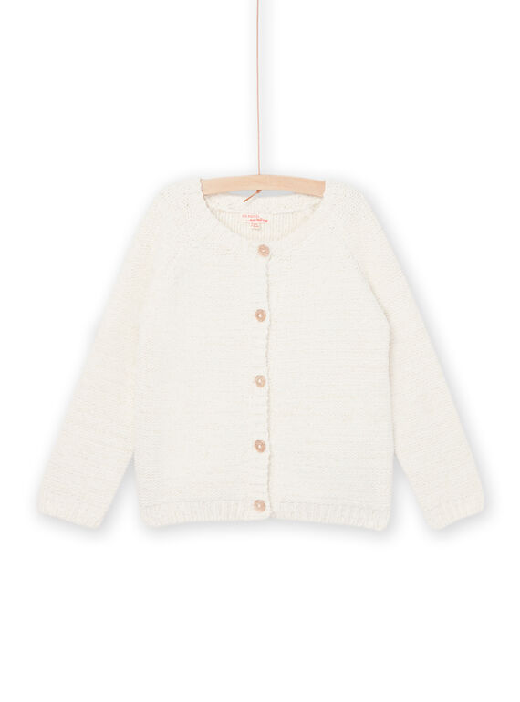 Strickjacke aus Chenille weiß PAYJOCAR4 / 22W901D1CAR001