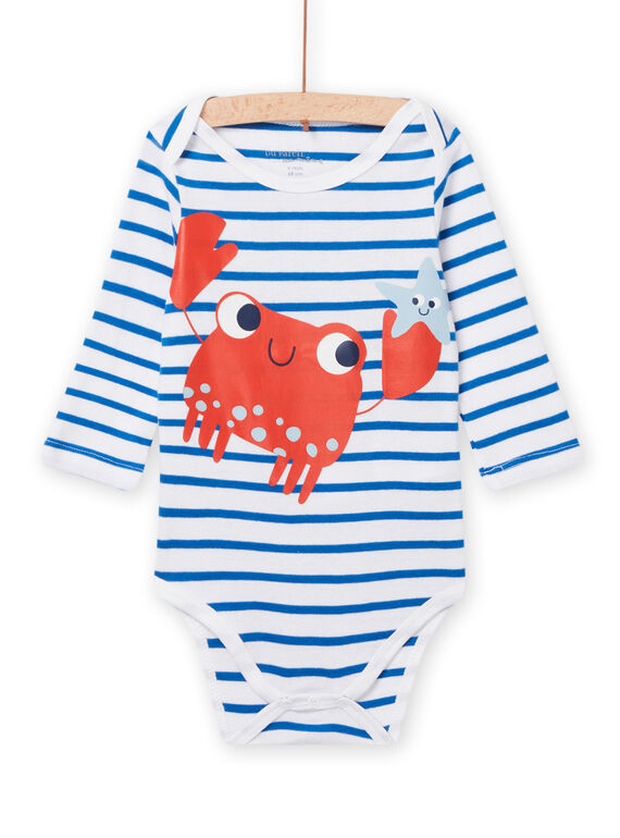 Gestreifter Baby Junge Bodys mit Krabbenmotiv NEGABODCRA / 22SH14I2BDL000