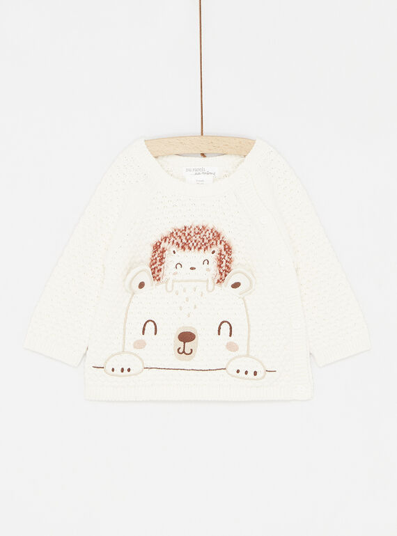 Strickjacke in off-white SOU1GIL1 / 23WF0512GILA001