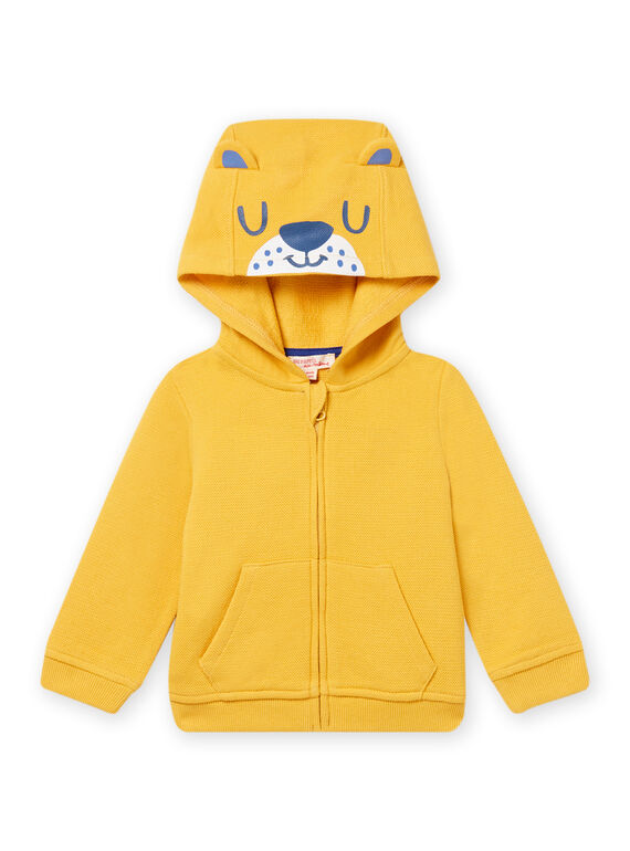 Baby Junge gelber Löwe Animation Kapuzenpullover NUJOGIL2 / 22SG1062GIL106
