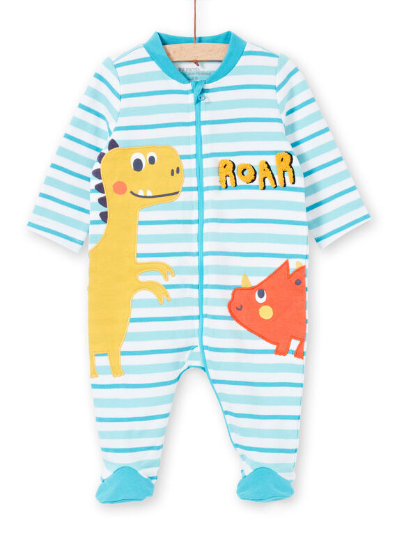 Gestreifter Jungen-Schlafanzug mit Dinosaurier-Design LEGAGRETIR / 21SH1455GRE000