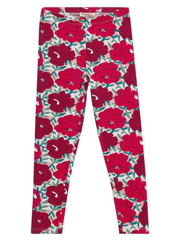 Leggings mit großem Blumenmuster JYAWELEG2 / 20SI0191CAL001