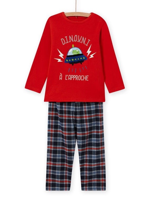 Pyjama-Set für Jungen mit außerirdischem Motiv MEGOPYJSPA / 21WH1284PYJE414