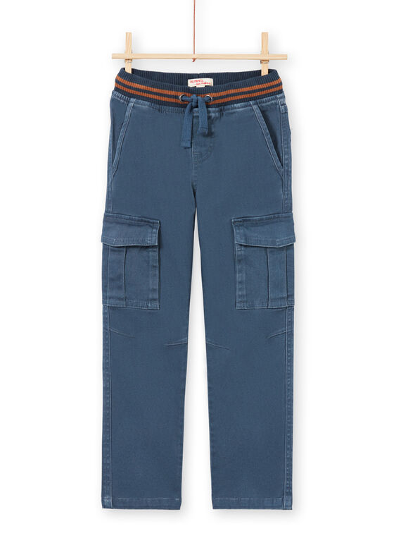 Blaue Hose für Jungen mit Taschen MOJOPAMAT3 / 21W90221PANC202