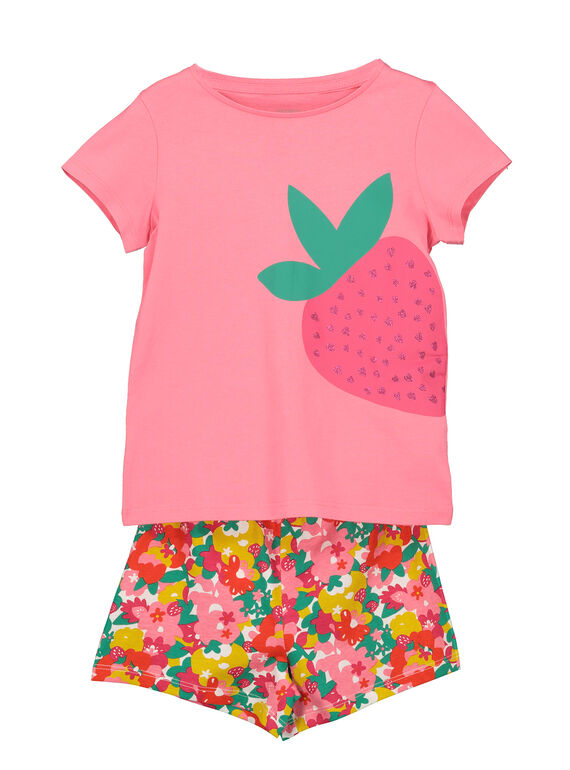 Kurzer Pyjama für Mädchen FEFAPYJFRA / 19SH11H2PYJ309
