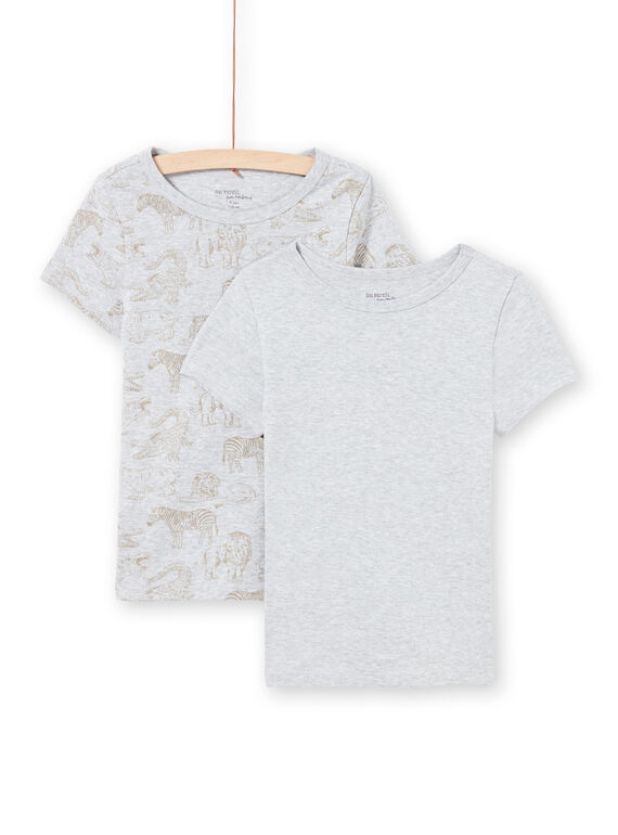 Baby Boy's Set von 2 Matching Licht grau Kurzarm-T-Shirts MEGOTELSAV / 21WH12B1HLIA010