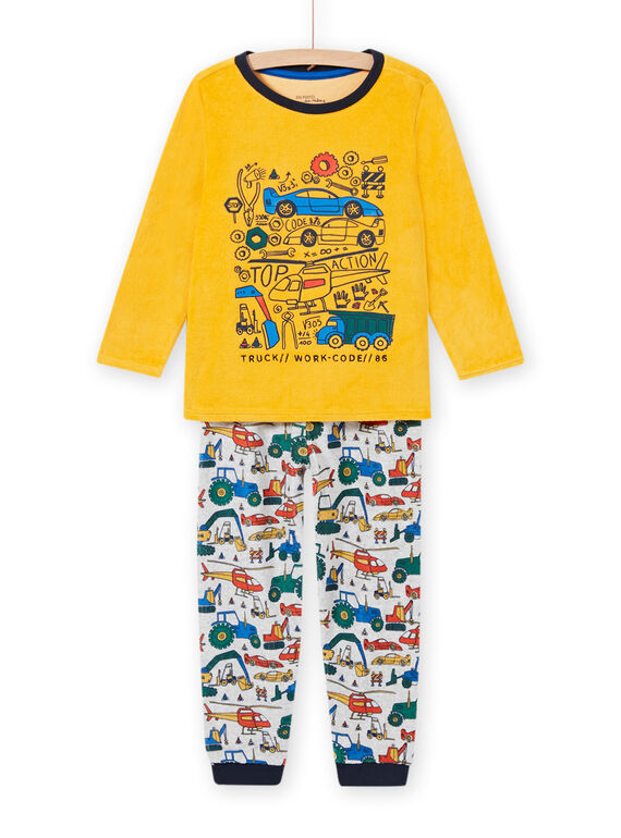 Zweifarbiges Schlafanzugset für Jungen mit Fahrzeugmotiv MEGOPYJVOI / 21WH1298PYJ113