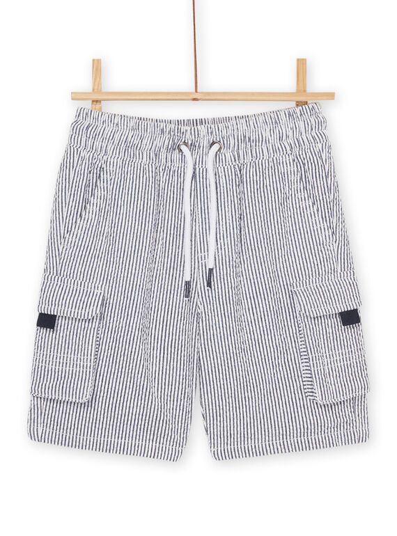 Graue Bermudashorts mit Streifendruck ROJOBERPOCH1 / 23S90292BER705