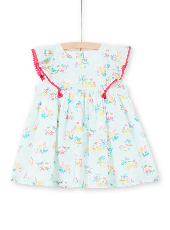 Baby Mädchen blaues Kleid LIVERROB1 / 21SG09Q2ROBG622