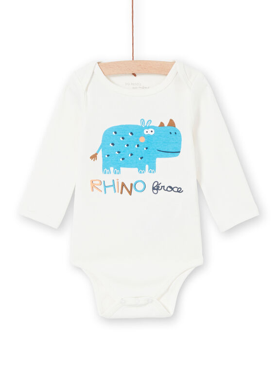 Langarm-Body für Jungen mit Nashorn-Muster LEGABODRINO / 21SH142CBDL001