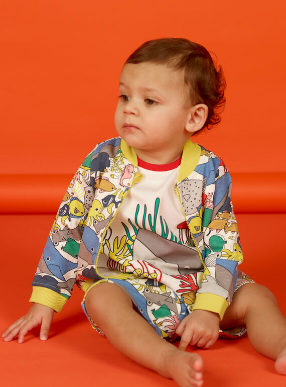 Weste ecru baby boy LUVIGIL / 21SG10U1GIL001