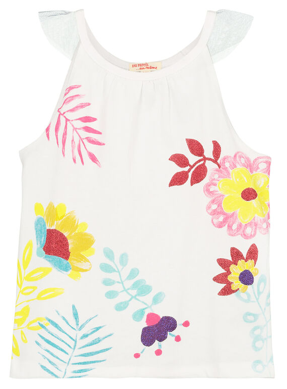 Bedrucktes Tanktop für Mädchen FACADEB / 19S901D1DEB000