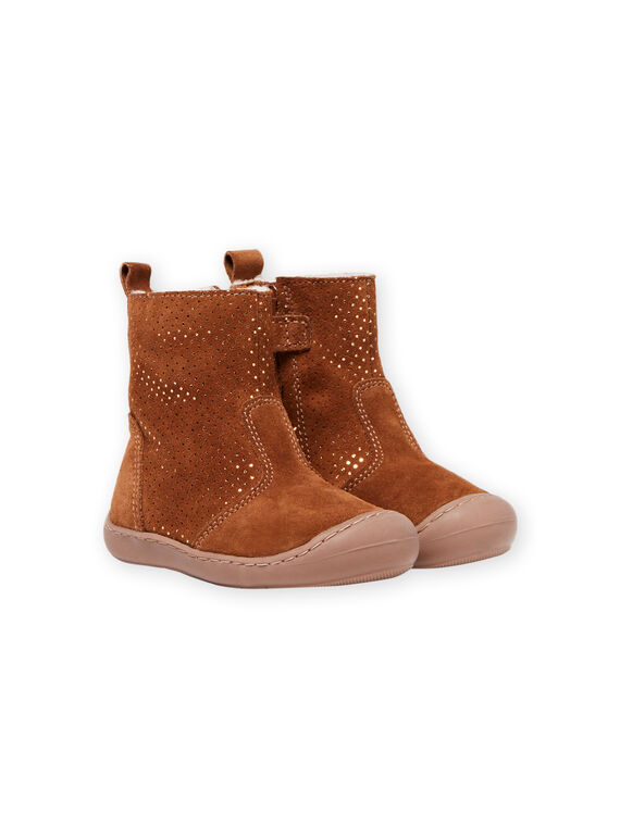 Baby Mädchen Kamel Pelz Stiefel MIBOTTEFLEX / 21XK3782D10804