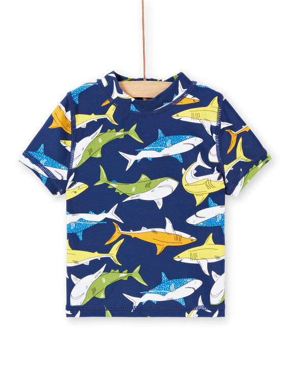 Anti-UV T-Shirt navy blau Baby Junge LYUTEEUVEX1 / 21SI10D4TUV070