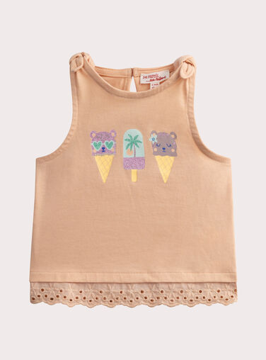 Peach TANK TOP WITADEB / 25SG09U1DEB413