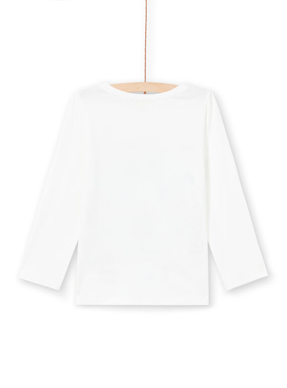 Mädchen-T-Shirt in Gelb und Ecru MAKATEE3 / 21W901I2TML001