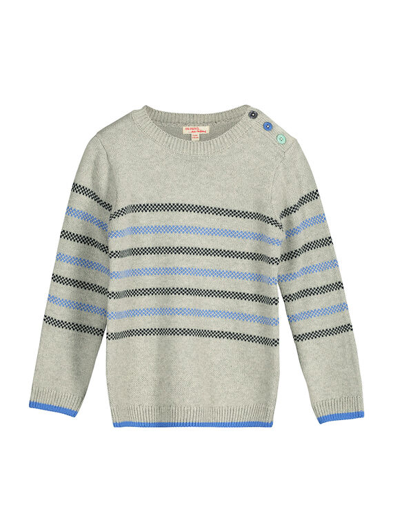 Gestreifter Baumwollpullover für Jungen FONEPUL / 19S902B1PULJ906