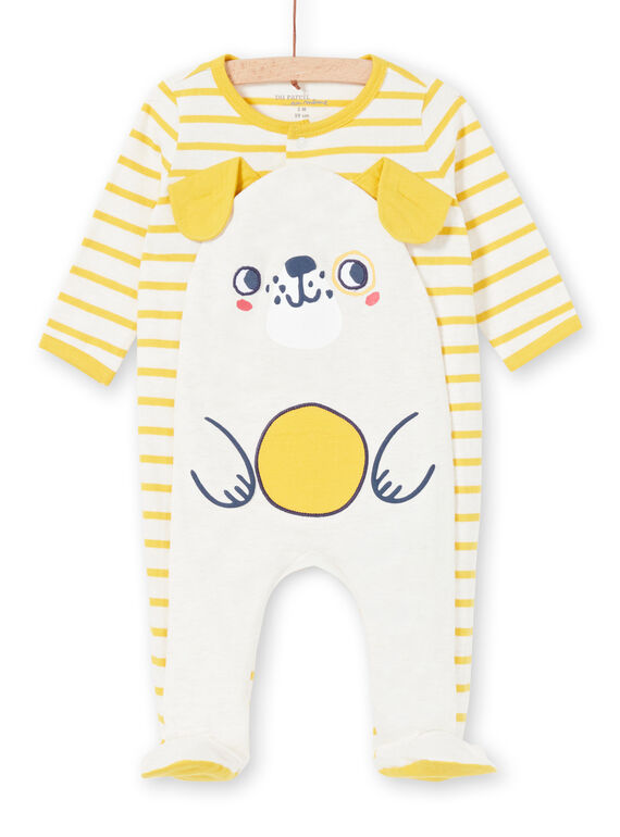 Baby-Jungen-Schlafanzug aus gestreiftem Jersey mit Welpen-Design LEGAGRECHI / 21SH1457GRE006