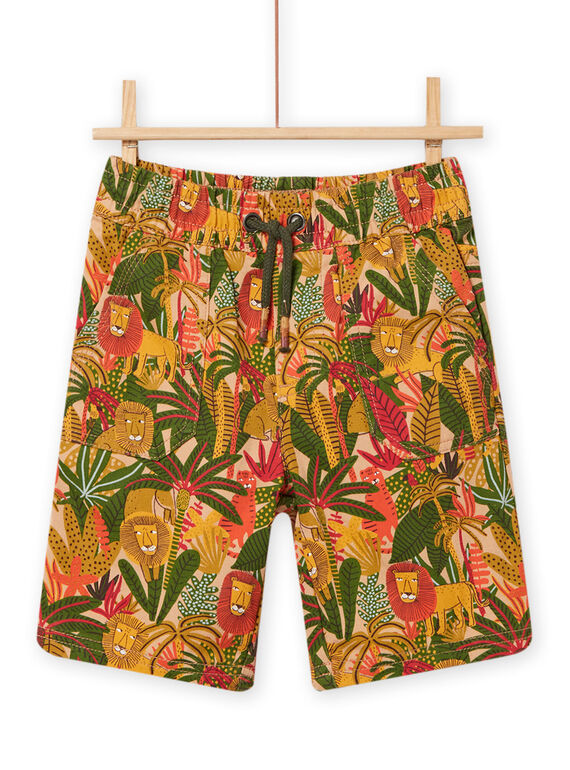 Kind Junge Dschungel und Löwe Druck Bermuda Shorts NOFLABER1 / 22S902R2BERI820