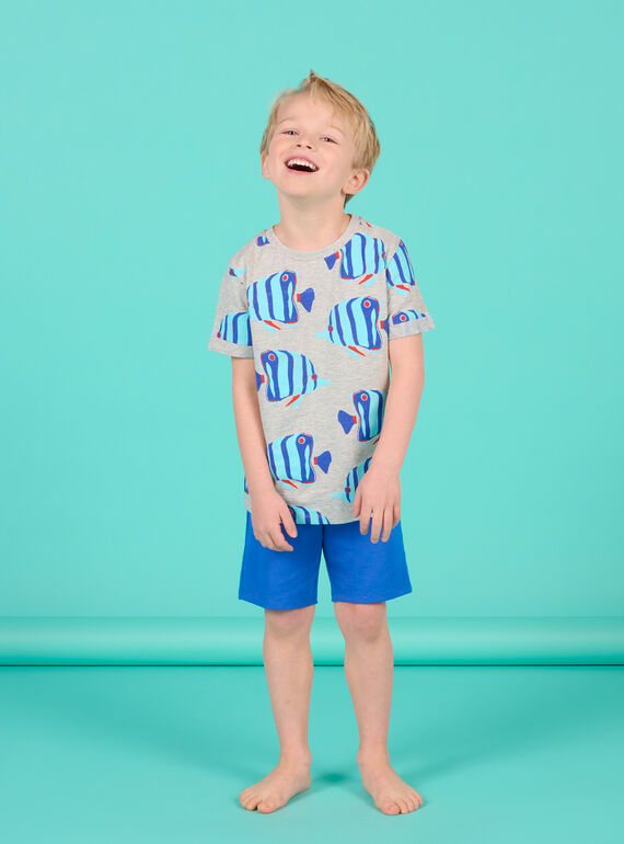 Kind Junge's blau und grau Outfit NOPLAENS6 / 22S902K6ENSJ922