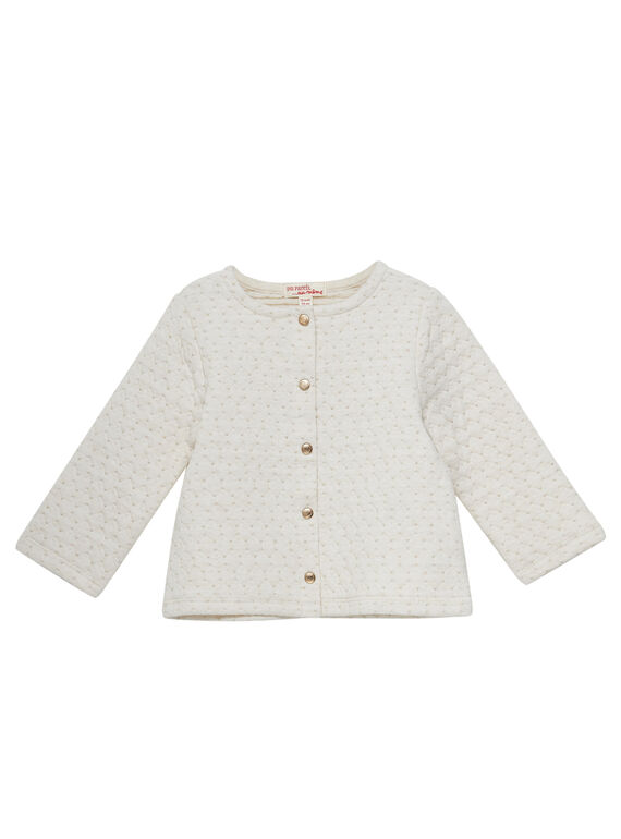 Rosa Baby-Strickjacke für Mädchen JIJOCAR1 / 20SG0951CAR006