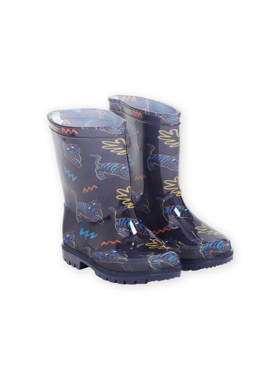 Regenstiefel mit Tigermuster POPLUITIGROU / 22XK3613D0C070