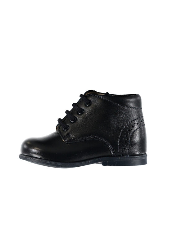 Marineblauer Lederstiefeletten unisex GBGBOTIESS / 19WK38B1D0F070
