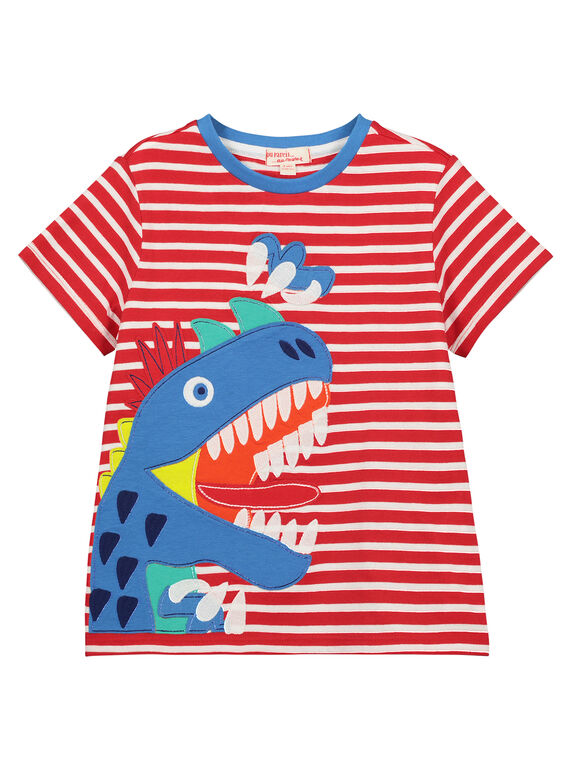 Gestreiftes T-Shirt für Jungen FOTOTI5 / 19S902L5TMC000