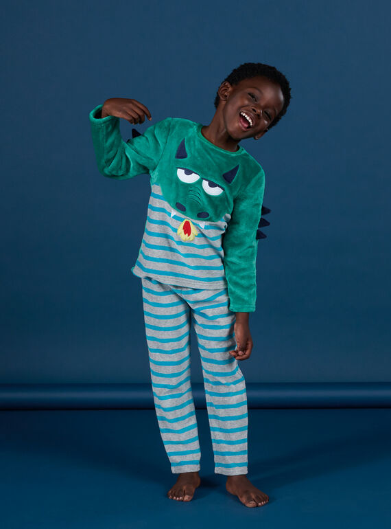 Pyjama-Set aus T-Shirt und Hose mit Drachenmotiv PEGOPYJDRA / 22WH1239PYJ600